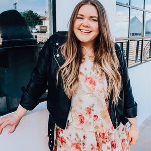 Topshop Faux Leather Moto Jacket